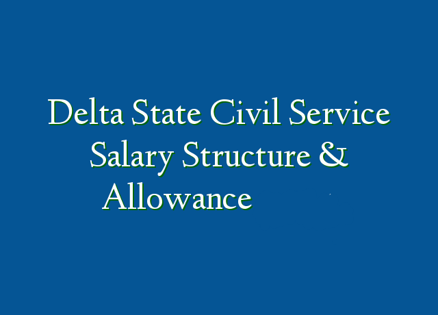 Delta State Civil Service Salary Structure and Allowance