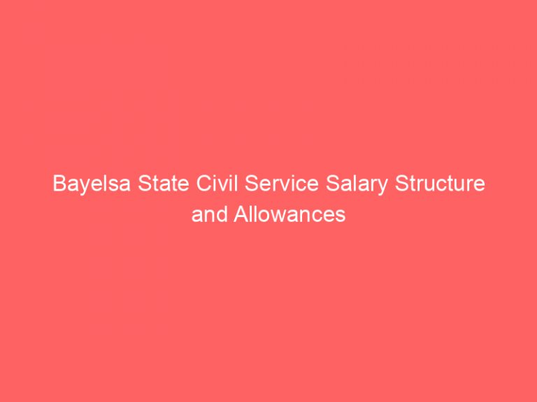 Bayelsa State Civil Service Salary Structure and Allowances